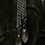 ARCTIC CRYSTAL TIE NECKLACE