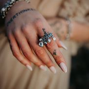 WHITE FLAME RING
