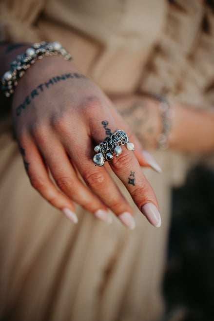WHITE FLAME RING