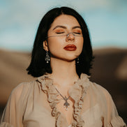 WHITE FLAME  EARRINGS