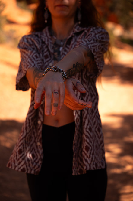 AGATE WILDFLOWER BRACELET