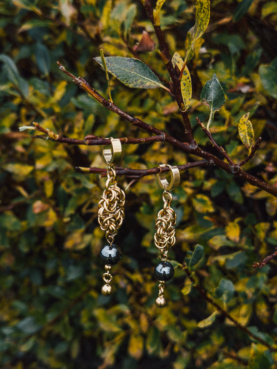 UMBER GOLD EARRINGS