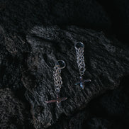 POLAR LIGHT CROSS SERPENT ERRINGS