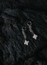 WHITE CROSS PEARL ERRINGS