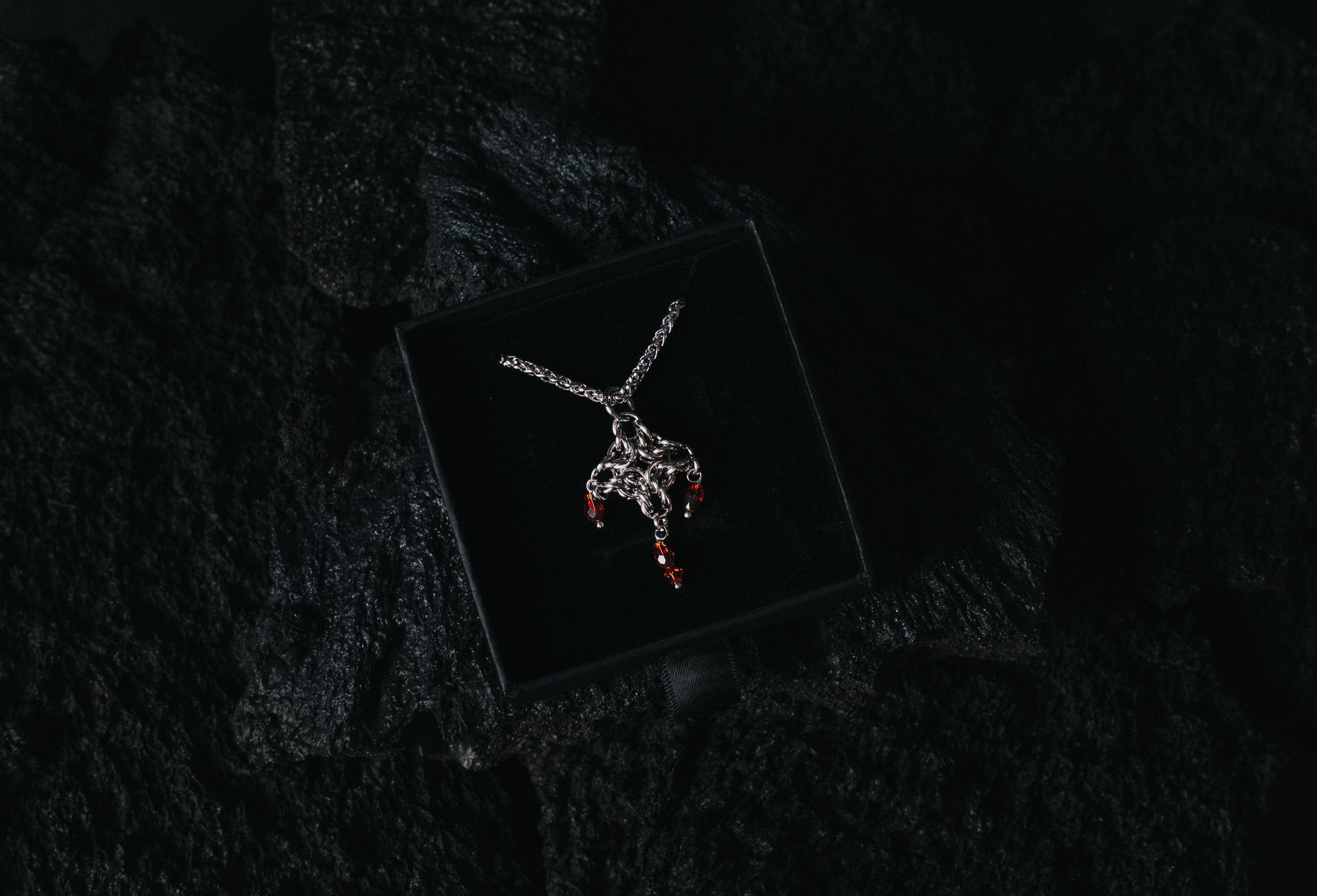 POMEGRANATE CHARM NECKLACE