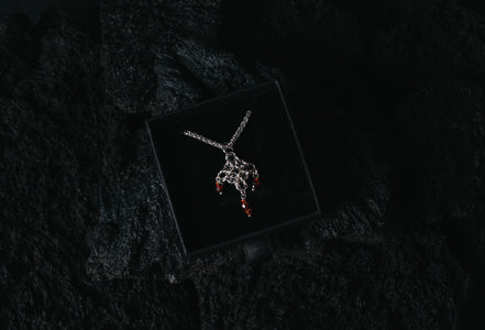 POMEGRANATE CHARM NECKLACE
