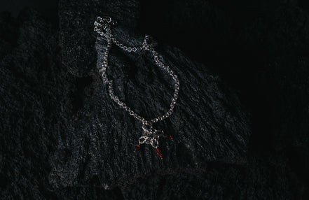 POMEGRANATE CHARM NECKLACE