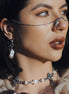 CHUNKY HOOP BAROQUE EARRINGS