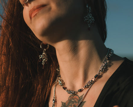 POMEGRANATE EARRINGS
